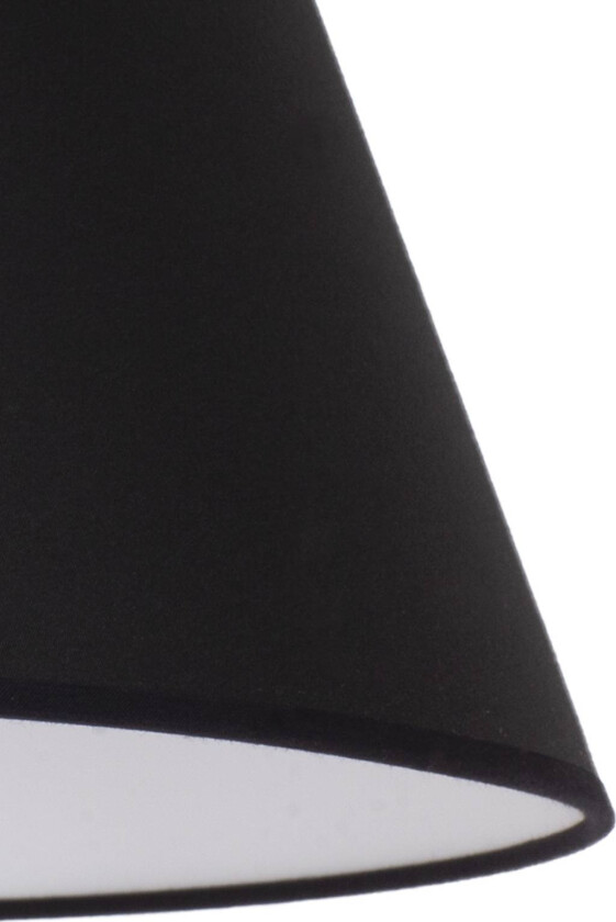 Lampeskjerm Sofia høyde 26 cm, svart/hvit