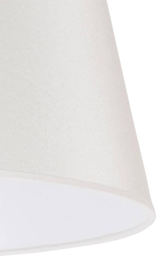 Lampeskjerm Cone høyde 25,5 cm, chintz ecru/hvit