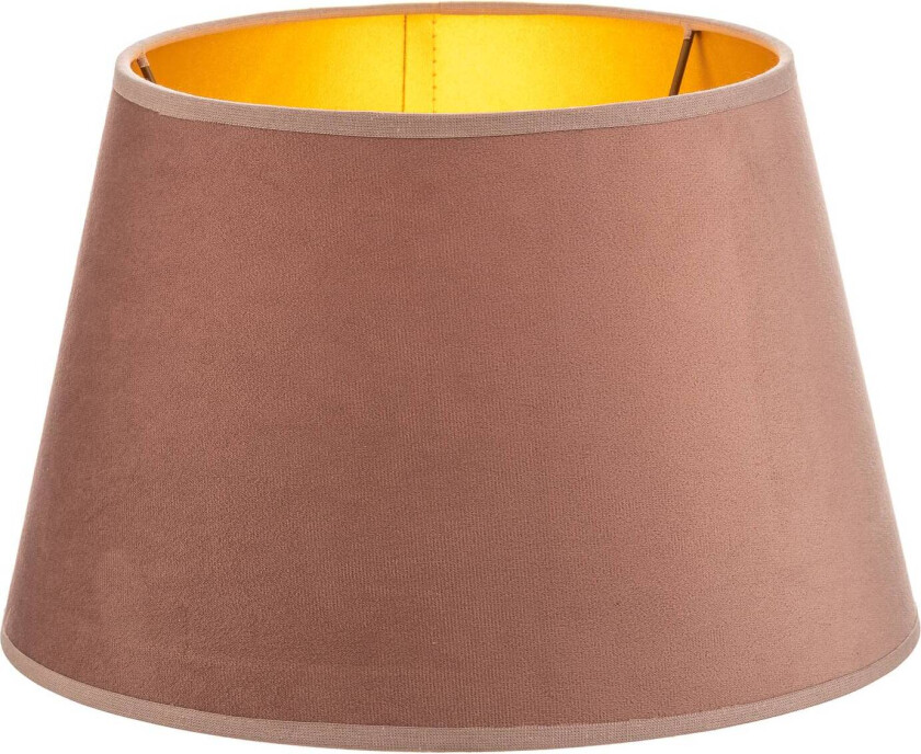 Lampeskjerm Cone høyde 18 cm, rosa/gull
