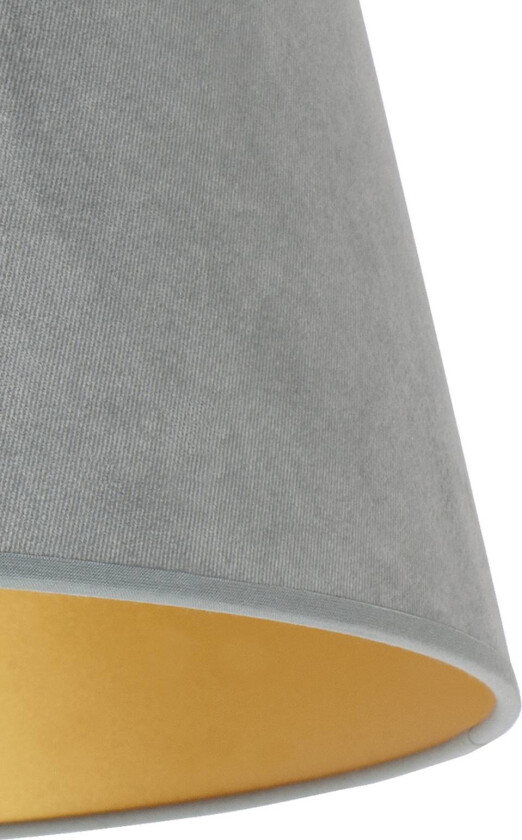 Lampeskjerm Cone høyde 22,5 cm, mintgrønn/gull