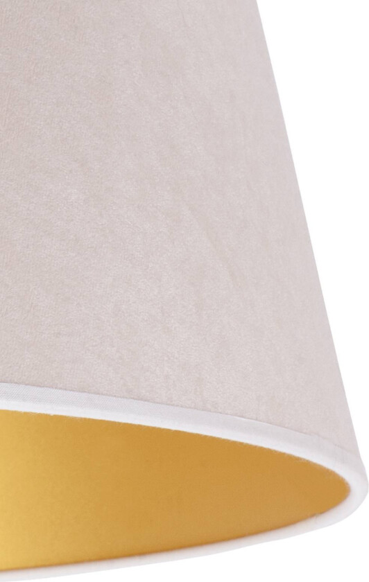 Lampeskjerm Cone 25,5 cm, ecru/gull