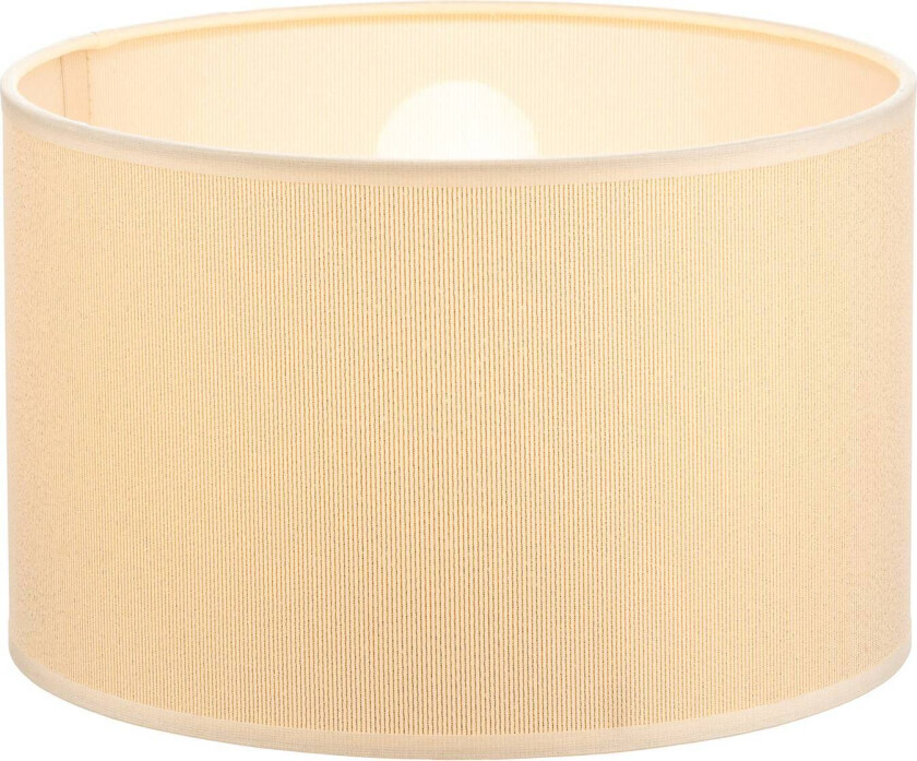 Lampeskjerm Roller Ø 25 cm, ecru/gull