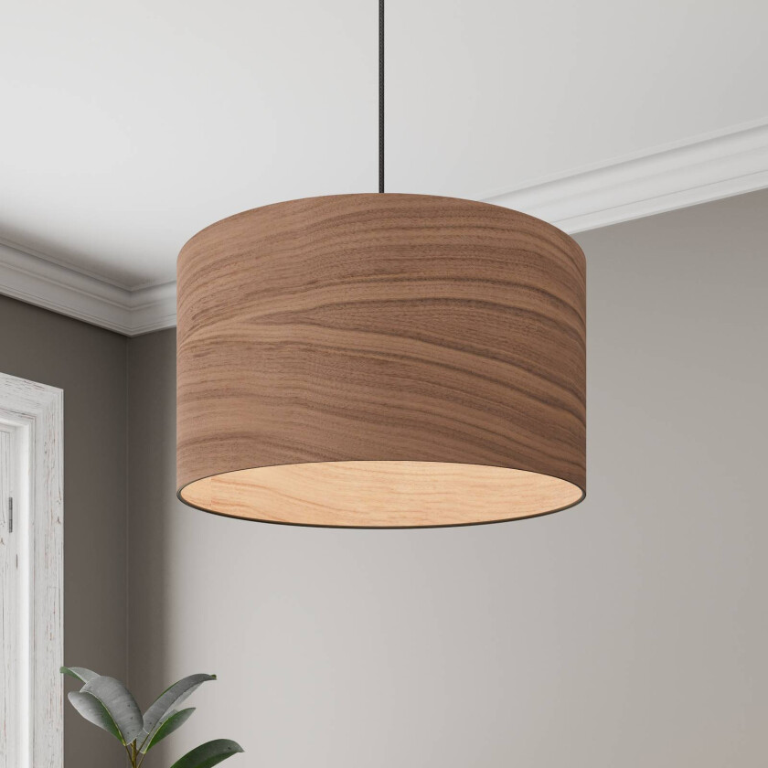 Veneer hengelampe valnøtt