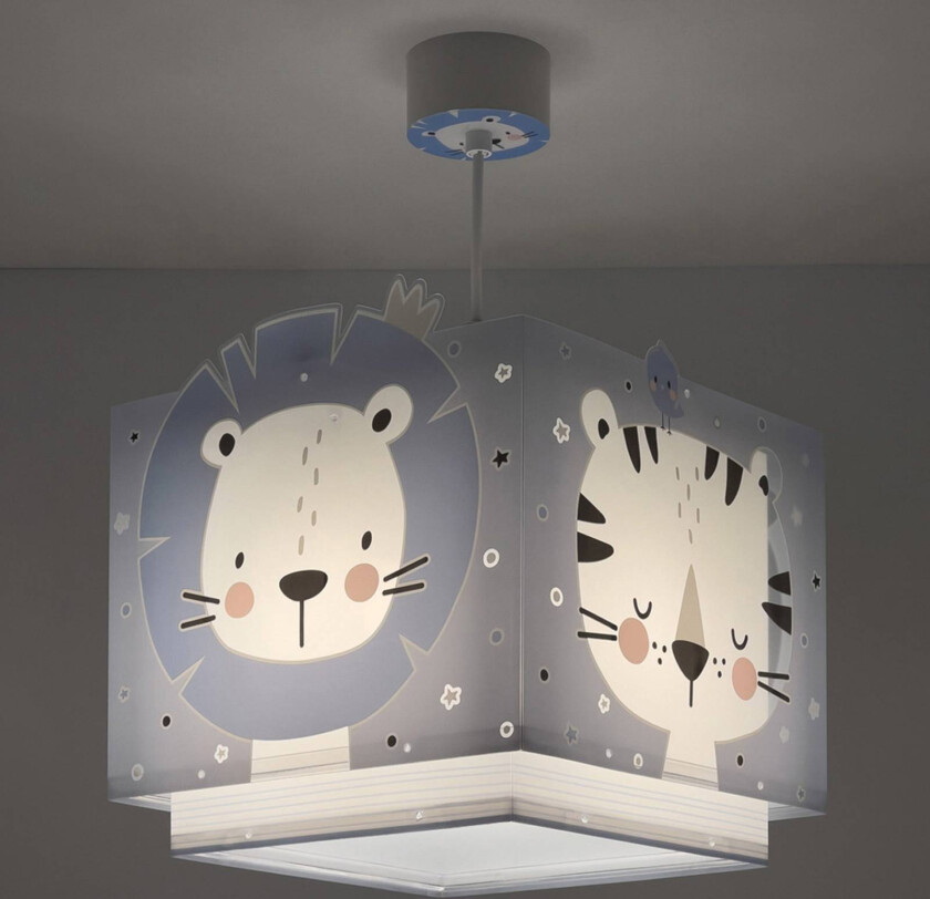 Baby Jungle - pendellampe for barn, blå
