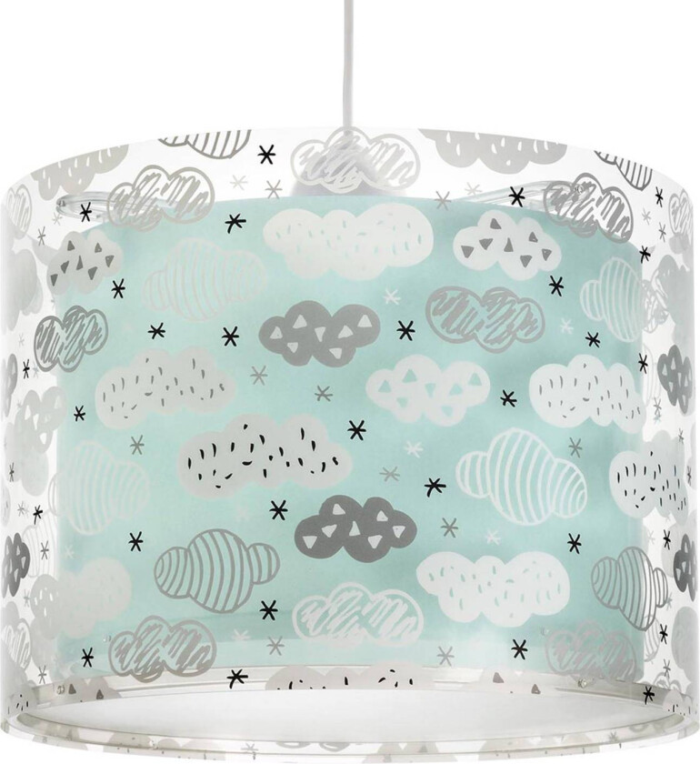 Clouds pendellampe til barnerommet, blå