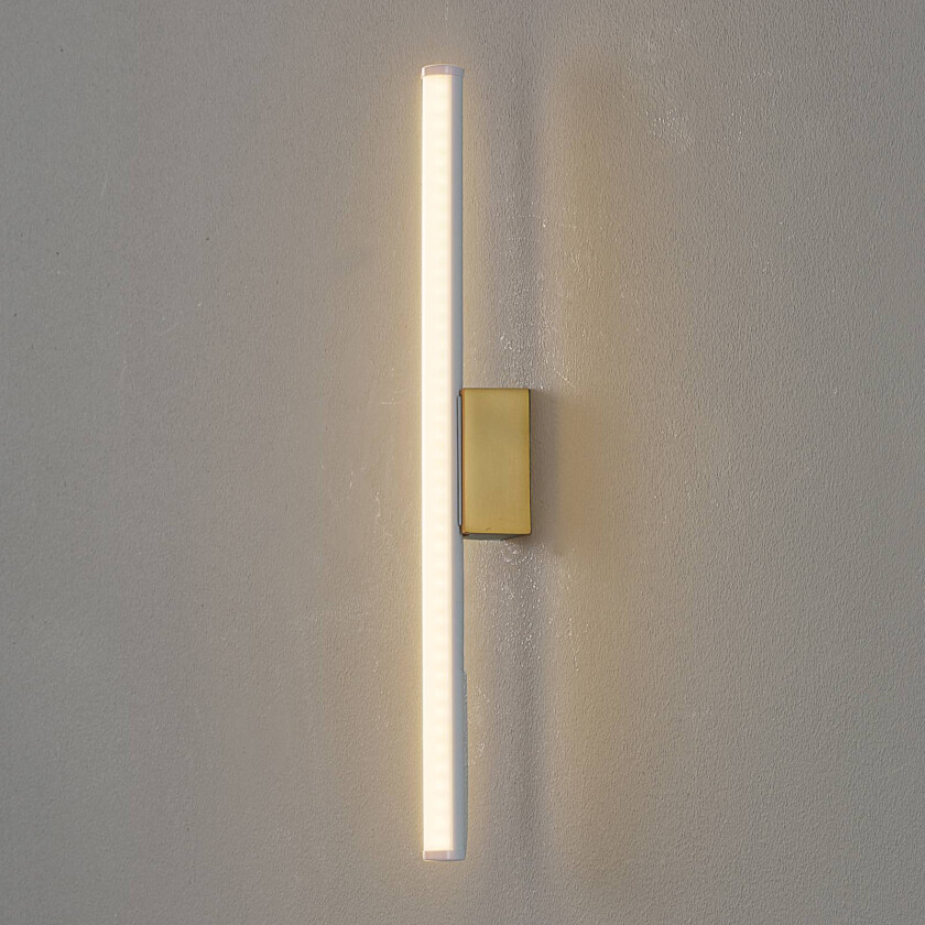 Omega 2 vegglampe, gull matt