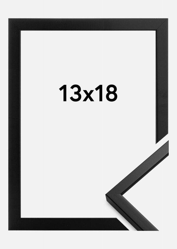 Ramme Oslo Akrylglass Svart 13x18 Cm
