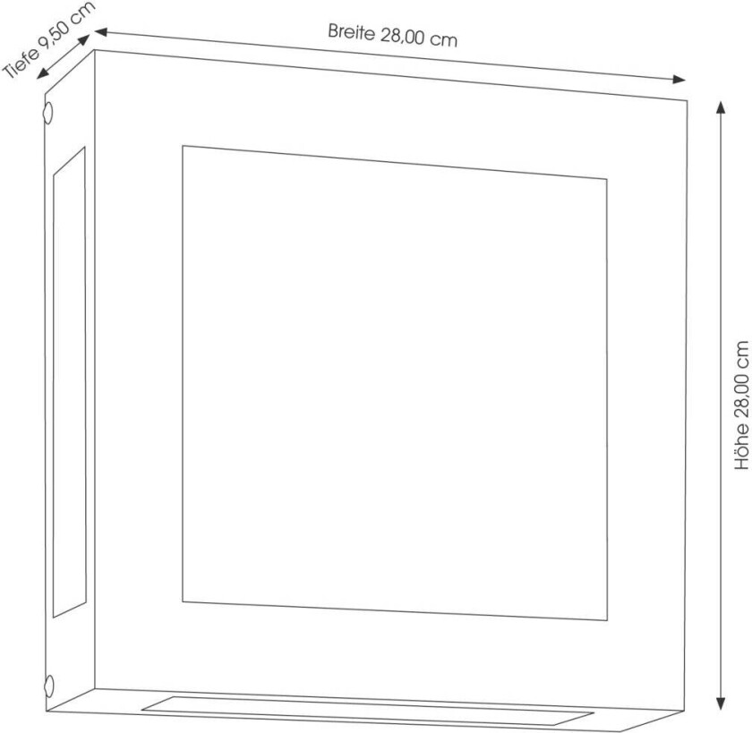 Utendørs LED-vegglampe Aqua Legendo, stål