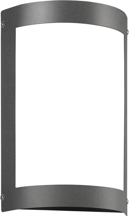 Utendørs vegglampe Aqua Marco u. gitter, antrasitt