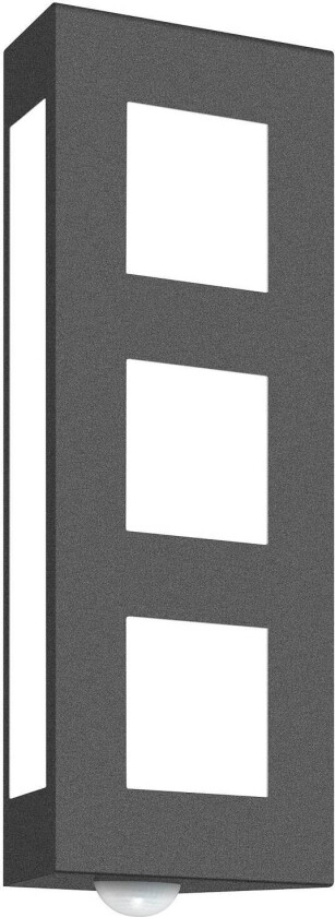 Sensor - utevegglampe - Aqua Trilo, antrasitt