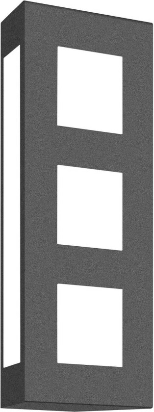 Aqua Trilo utendørs vegglampe i antrasitt