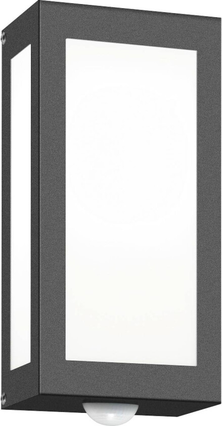 Utendørs vegglampe Aqua Rain, antrasitt, sensor