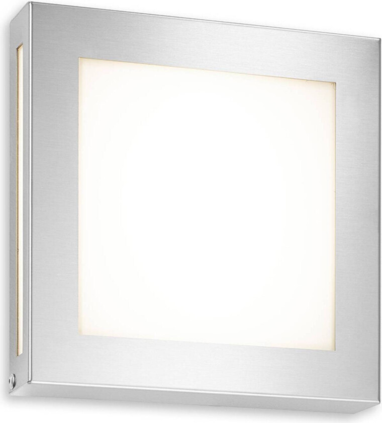 Utevegglampe i rustfritt stål Legendo Mini med LED