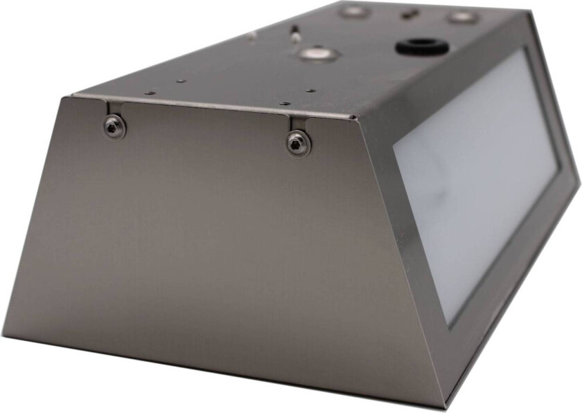 Firkantet Long utendørs vegglampe med sensor