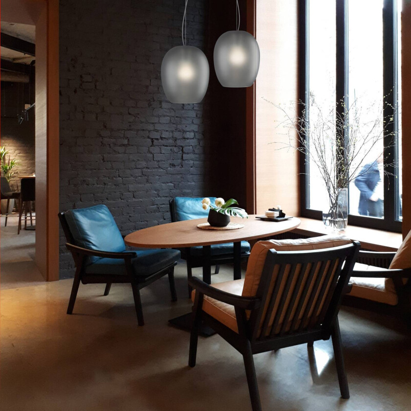 Anua pendellampe 2 lyskilder matt grå