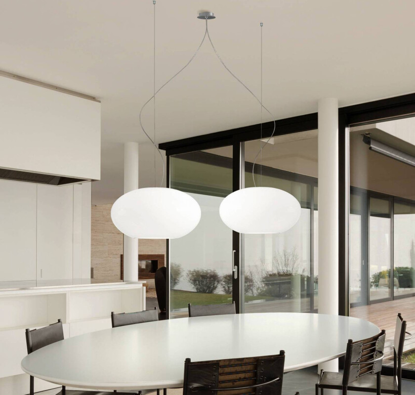 Designhengelampe AIH 28 cm hvit matt