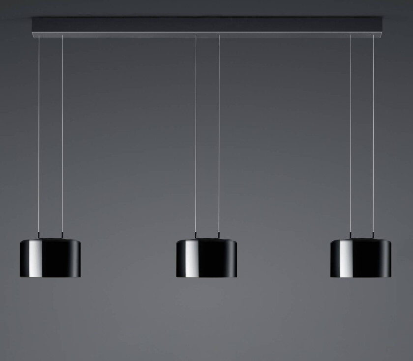 Luce elevata Grand 3 lk svart / innv. gull