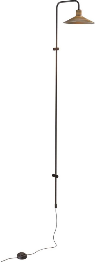 Platet A05 LED-vegglampe dimmer, messing