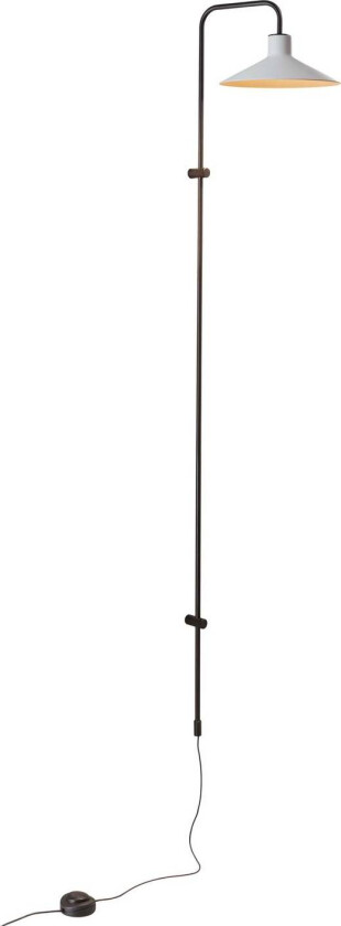 Platet A05 LED-vegglampe dimmer, lysegrå