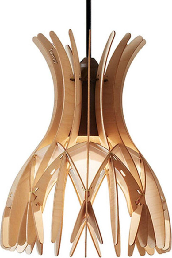 Domita S/20 hengelampe, brun/bøk