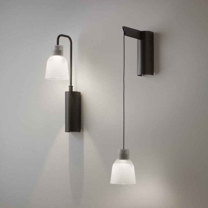 Drip A/01 LED-vegglampe, matt-hvitt
