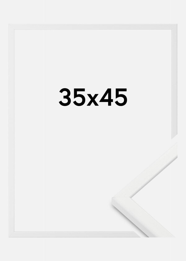 Ramme Kaspar Akrylglass Hvit 35x45 Cm