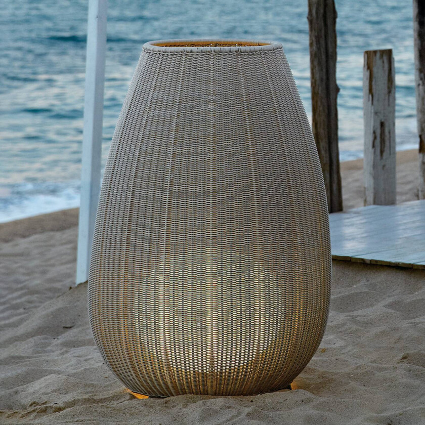 Amphora 02 - terrasselampe, lys beige