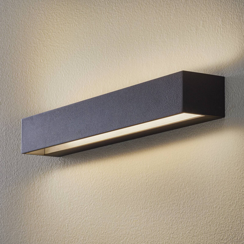 Studio Line vegglampe bred svart/alu 50 cm