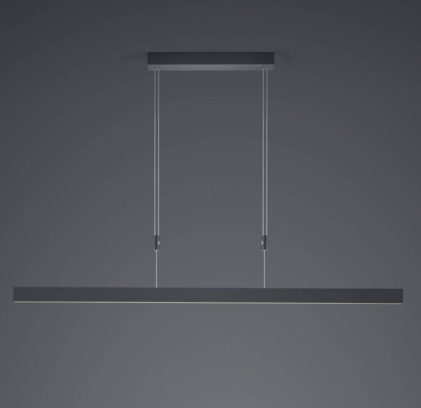 Delta LED-pendel, 130 cm, svart