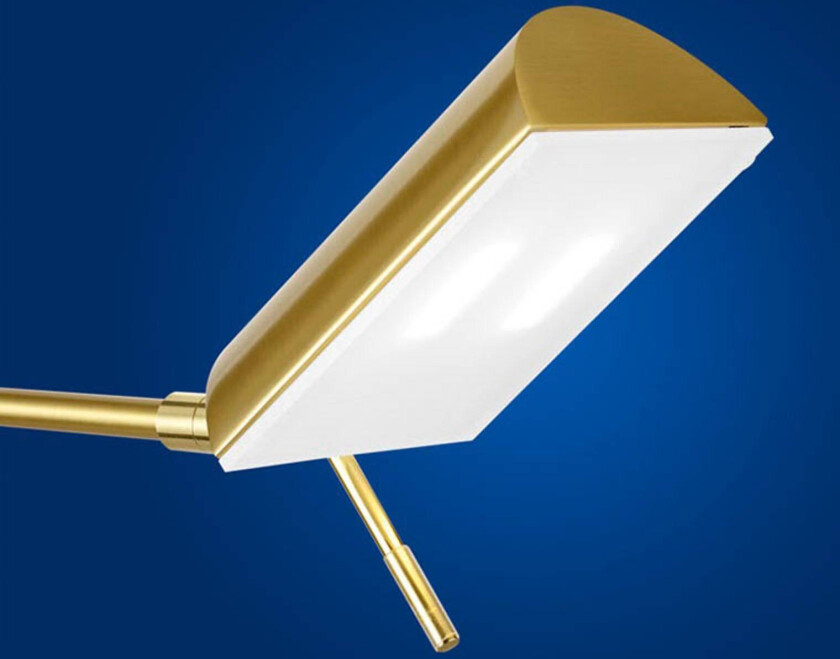 LED-bordlampe Graz, messing