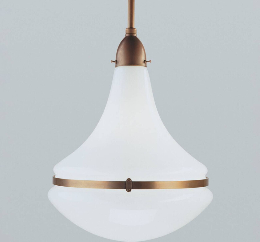 Pendellampe Frida i messing, Ø 34 cm