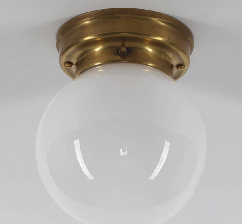 Taklampe D99-115 op B med opal glasskjerm