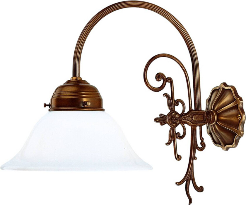 Vegglampe HINRICH av messing, håndlaget