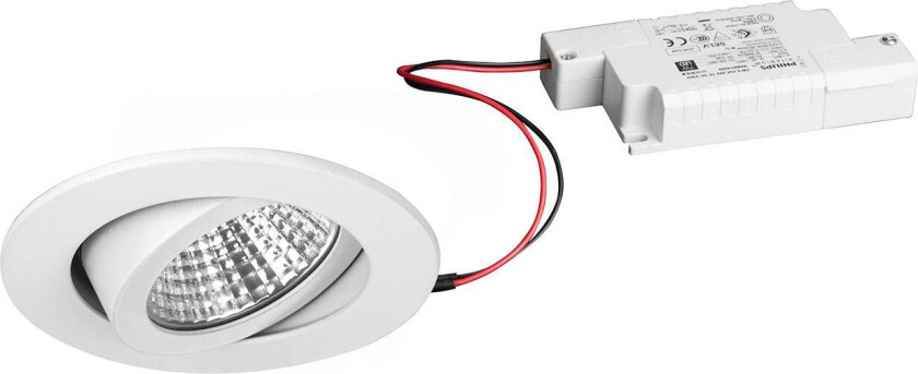downlight dimbar 38° rund hvit 3 000 K