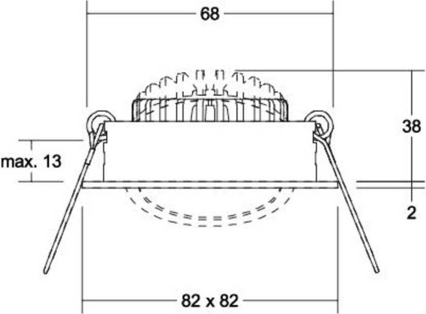 BB05 innfelt RC driver kantet hvit glans