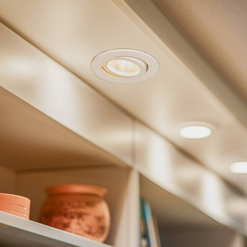 LED-downlight, 38° rundt hvit 2 700 K