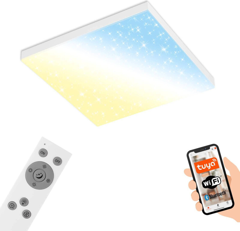LED-panel Rammeløst SL WiFi Bluetooth 45x45cm