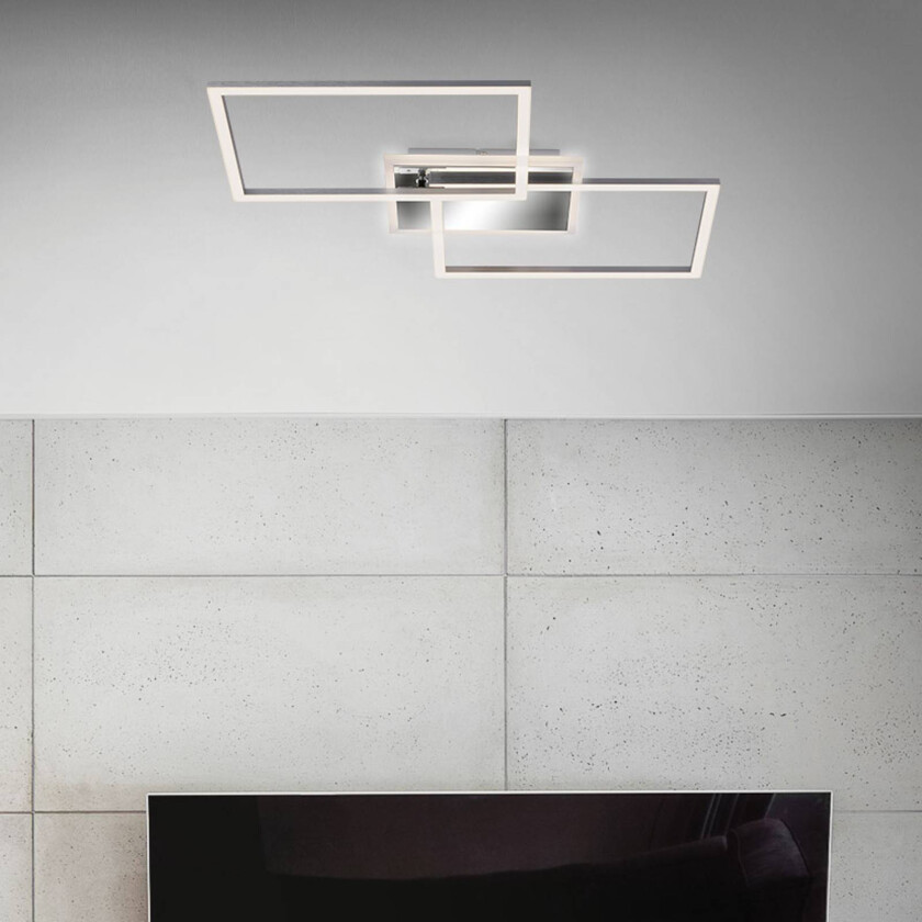 Frame LED-taklampe 2 lyskilder, CCT, aluminium