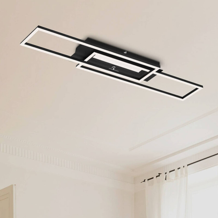 Frame Mid LED-taklampe, 3 000 K, svart