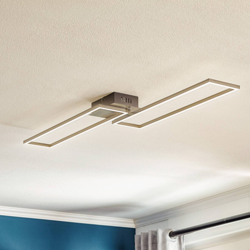 Frame LED-taklampe, fjernkontroll, svart