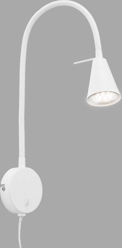 LED-vegglampe Tusa, veggelement, hvit