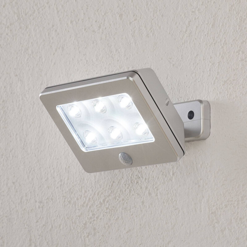 Utendørs vegglampe Kollig, sensor, batteridrevet