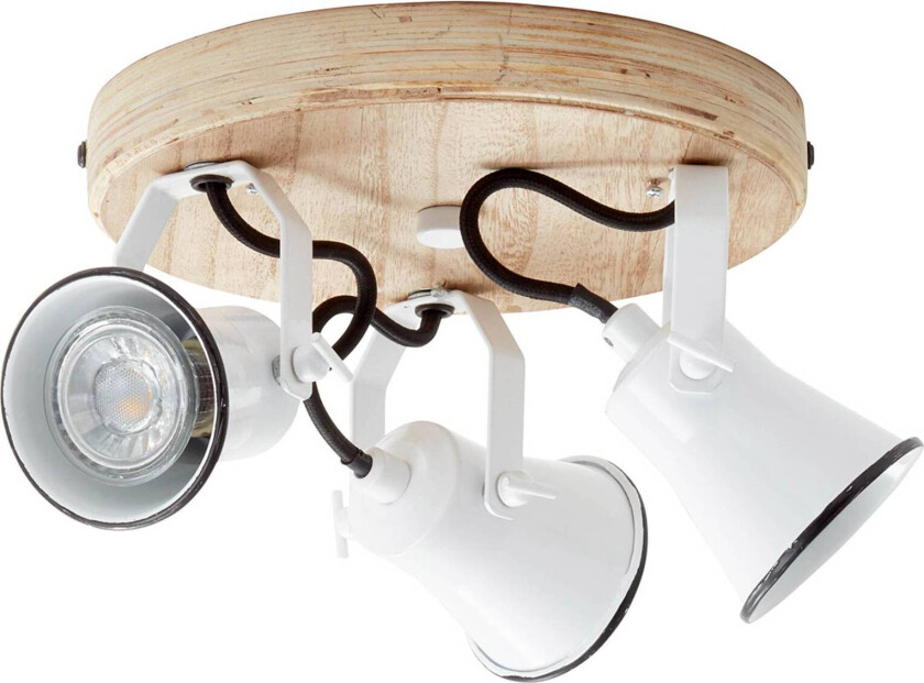 Takspot Seed-lampeskjermer 3 lyskilder hvit