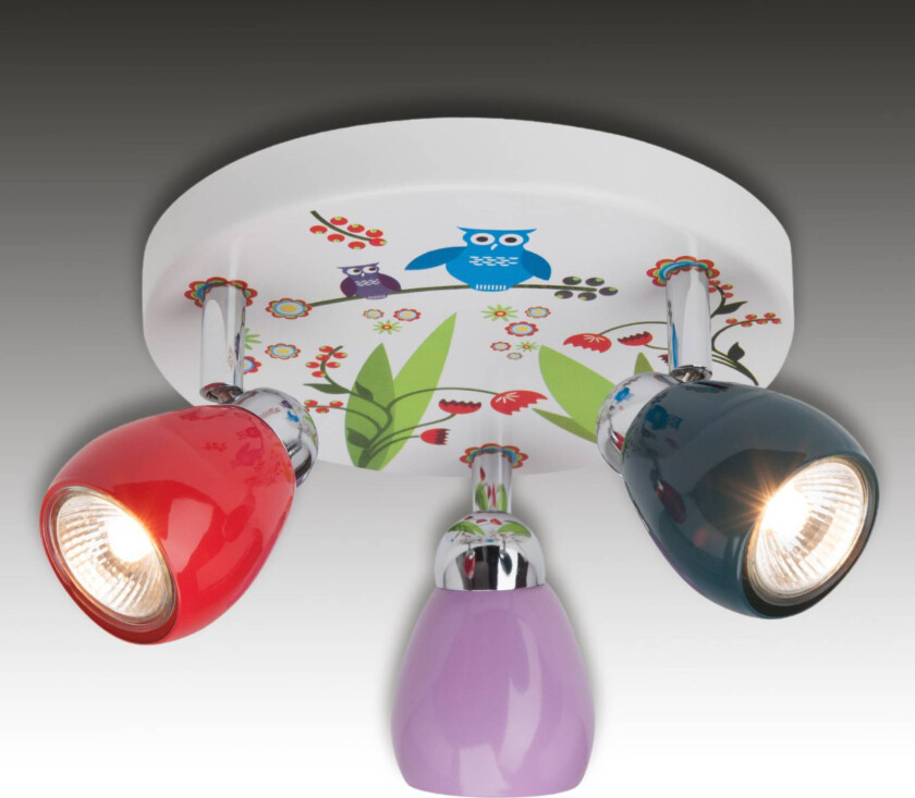 LED-taklampe Birds 3 lyskilder