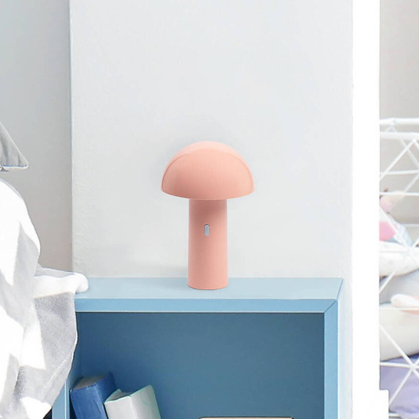 Capsule LED-bordlampe, mobil, rosa