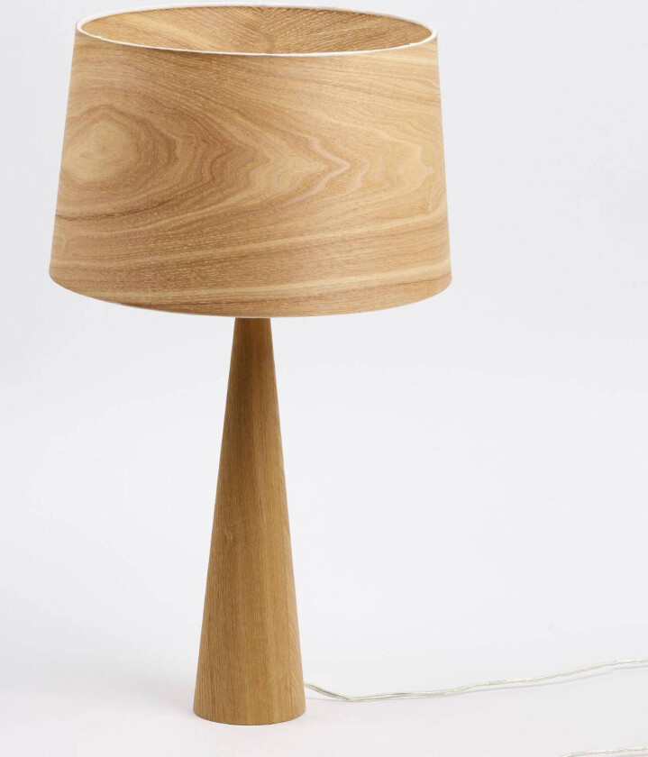 Totem LT bordlampe i naturlig treutseende