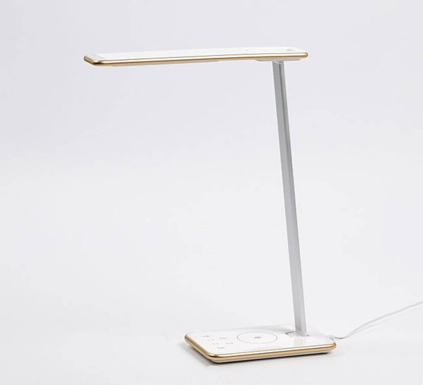 LED-skrivebordslampe Orbit med induksjon gull