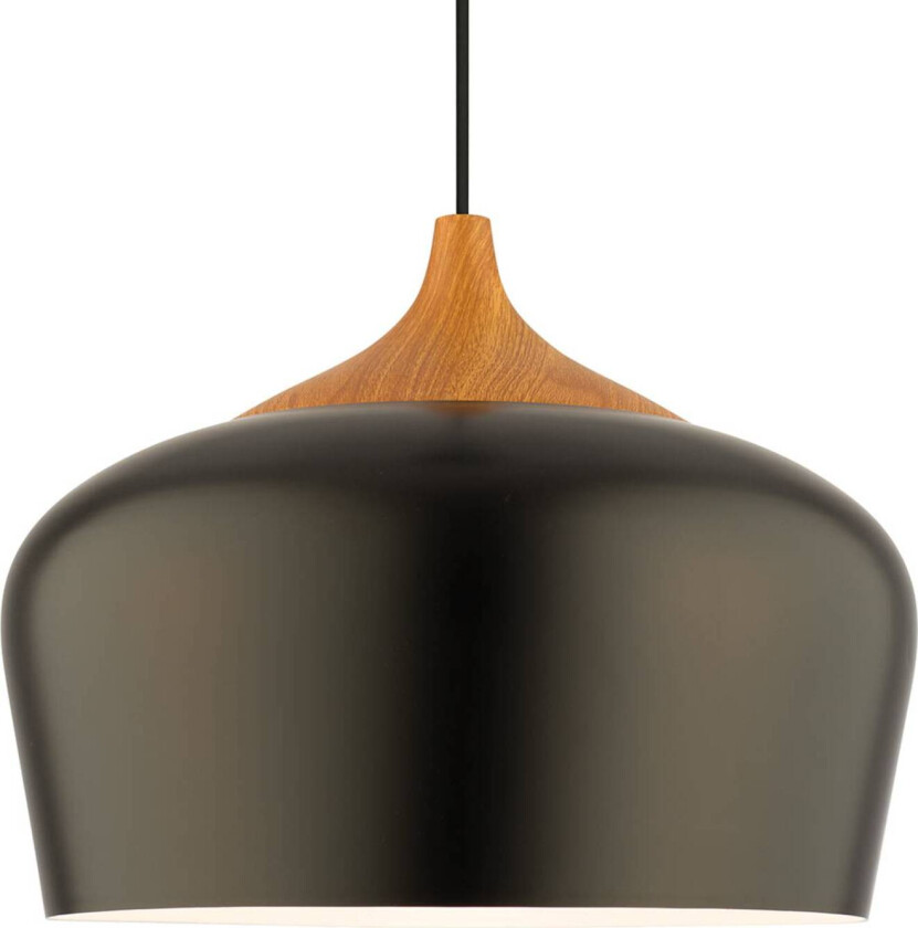 Voltige metall pendellampe i svart