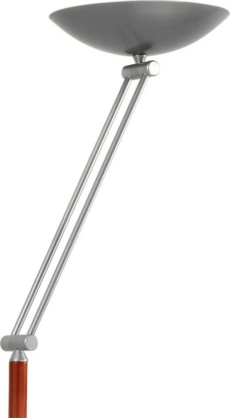 LED-gulvlampe Lib V, høydejusterbar, sølv