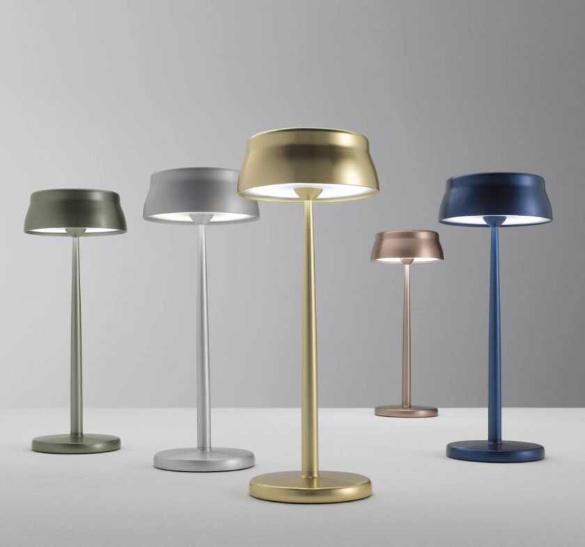 Sister Light LED-bordlampe, oppladbart batteri, grønn